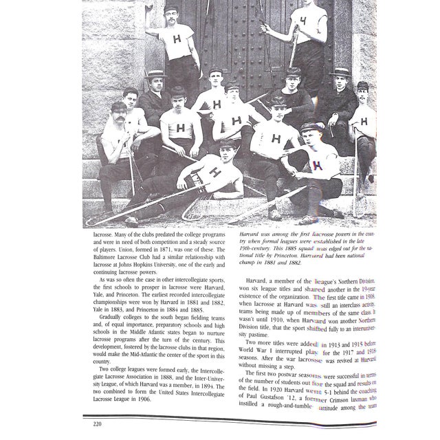 "Crimson in Triumph: A Pictorial History of Harvard Athletics, 1852-1985" 1986 Bertagna, Joe For Sale - Image 9 of 9