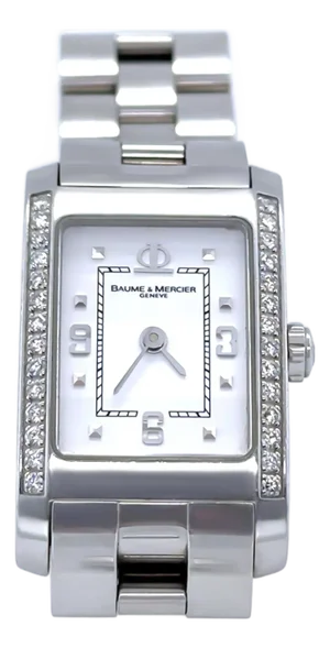 Baume & Mercier Stainless Steel Hampton Diamond Watch 22mm