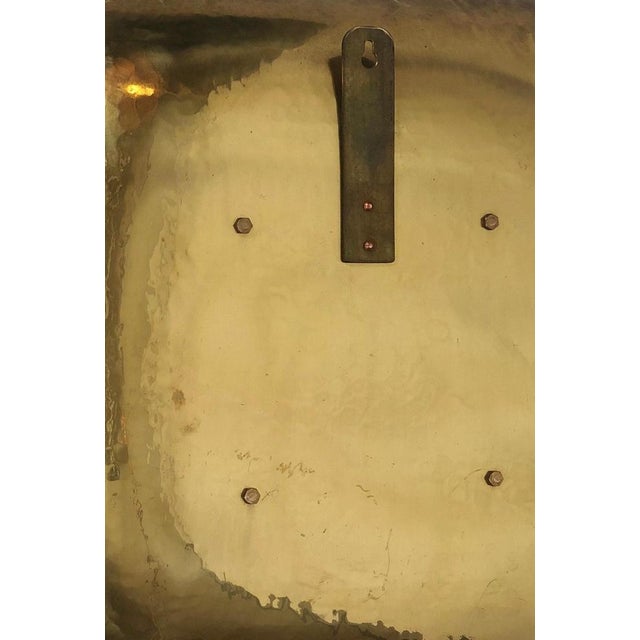Mid-Century Hand-Hammered Brass Mirror, Austria, 1950s For Sale - Image 14 of 15