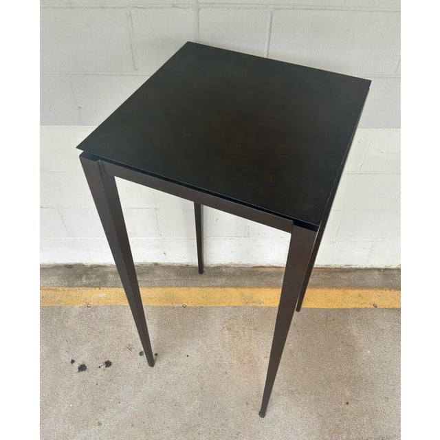 Timeless Hickory Chair Modern Bronze Pedestal, showroom floor sample