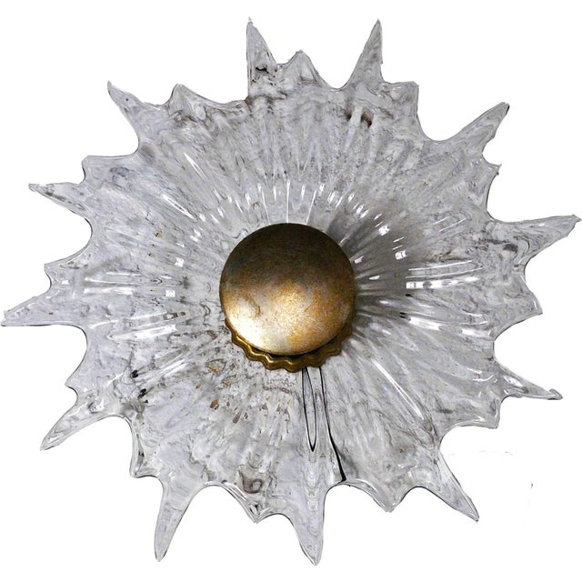 Glass Sconce, 1960s, in Very Good conditions. Designed 1960 to 1969 European Plug (up to 250V).The wiring of this item may...