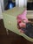 Whimsical Cottage Revival Artichoke Green & Peony Tiered Side Table For Sale - Image 9 of 12