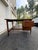 Merton L. Gershun 1950s Midcentury Boomerang-Top Floating Walnut Desk by American of Martinsville For Sale - Image 4 of 16