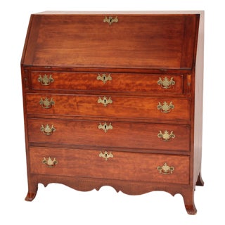 American Federal Cherry Wood Slant Top Desk For Sale