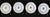 A beautiful set of four antique Japanese Kutani porcelain plates, each hand-painted with birds perched among bamboo,...