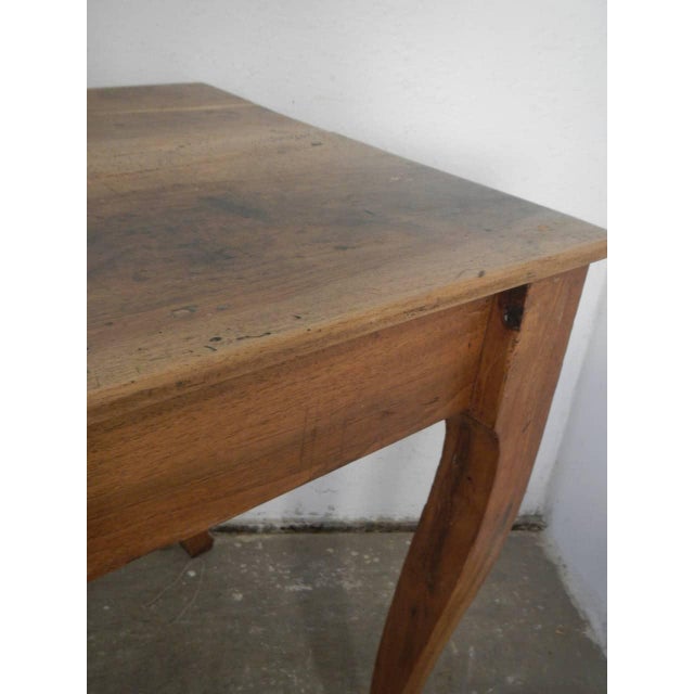 1950s Walnut Wood Table, 1950s For Sale - Image 5 of 11