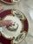 Antique Myott Chelsea Bird Bread Plates – 6 3/8-Inch Staffordshire England Porcelain With Burgundy and Gilt Decoration - Set of Eleven (11) For Sale - Image 10 of 12