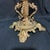 Victorian 1800’s Stunning Gold Candleholder With Prisms For Sale - Image 3 of 9