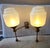 Vintage Art Deco Light Old Lamp Wall Sconces Fixture Brass & Skyscraper Milk Glass Shade Ship Light For Sale - Image 4 of 7