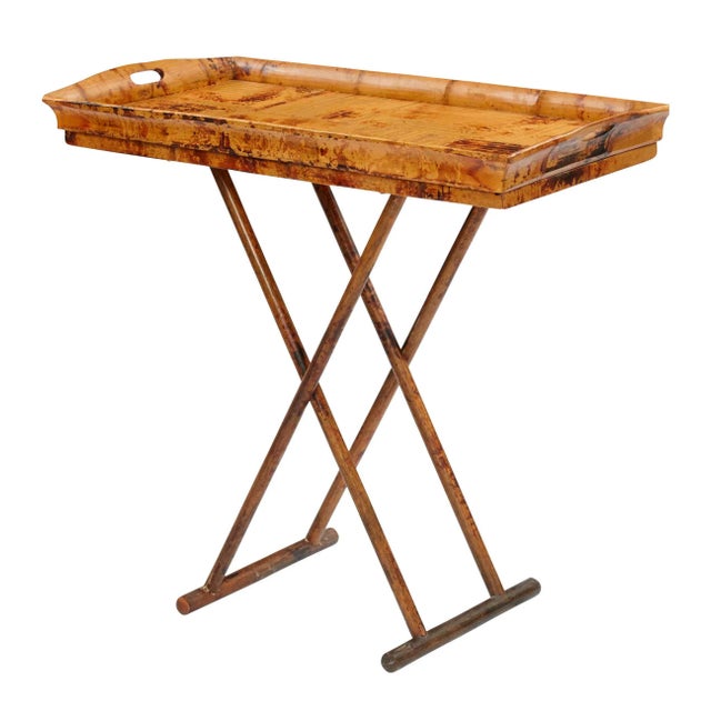 Not Yet Made - Made To Order Butler Tray or Coffee Table, Brown Tortoise, Rattan For Sale - Image 5 of 5