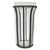 Mexican Late 20th Century Mexican Rustic Caged Glass and Weathered Iron Vase For Sale - Image 3 of 8