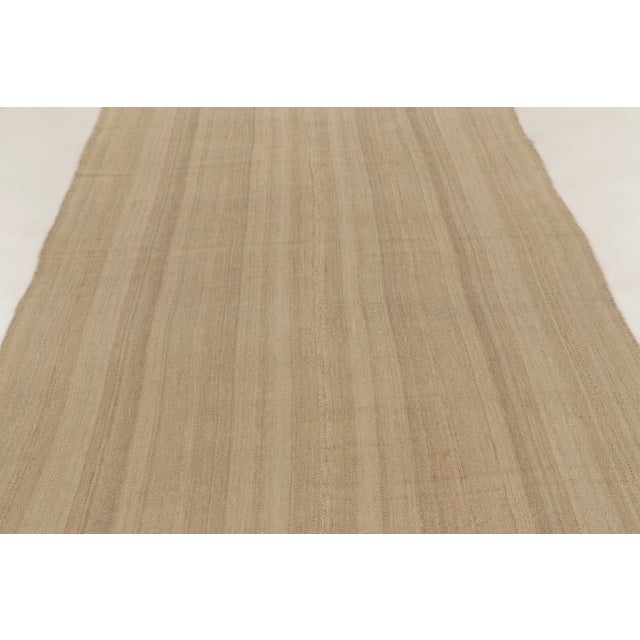 Rug & Kilim's Textural Beige Rez Kilim Flatweave With Linear Design For Sale - Image 11 of 11