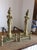 Antique Andirons, Neoclassical Style Andirons, Brass For Sale - Image 6 of 9
