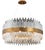 Collection Minerva Chandelier in Metal and Crystal by Jago For Sale