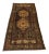 Vintage Brown Tribal Oushak Rug For Sale