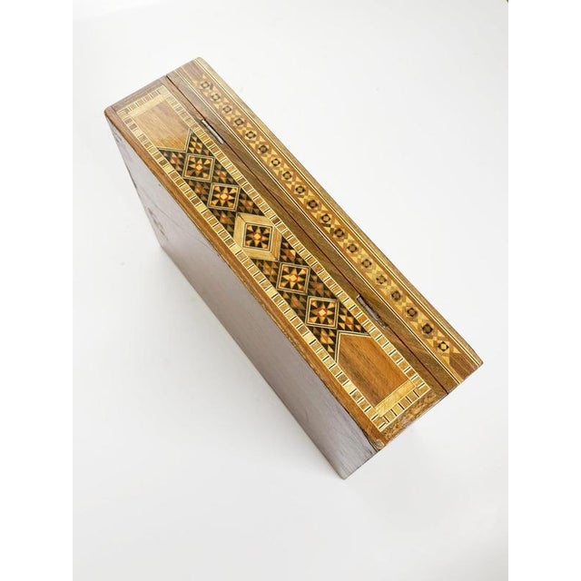 Large Wood Marquetry Box, France, 1970s For Sale - Image 13 of 15