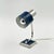 Blue and Chrome Desk Lamp with Slotted Shade, Italy, 1970s For Sale - Image 4 of 16