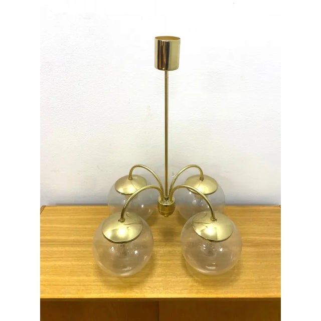 Mid-Century Modern Vintage Chandelier by Kamenický Šenov, 1960s For Sale - Image 3 of 10