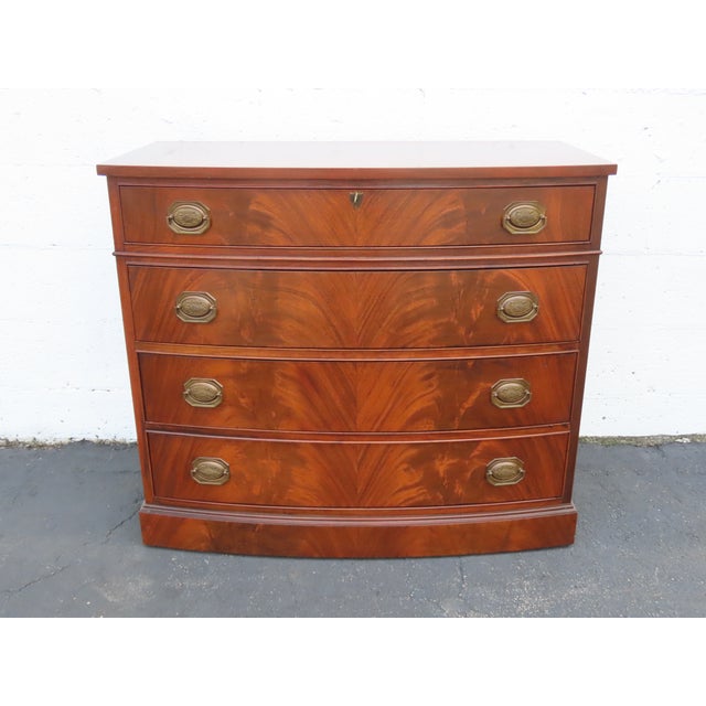 Flame Mahogany Low Dresser Bathroom Vanity 6898 For Sale - Image 16 of 18