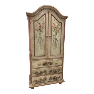 Plenty’s Horn Hand Painted Armoire For Sale