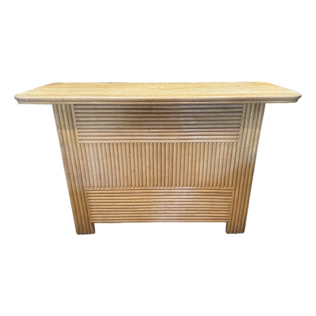 Vintage Rattan Dry Bar For Sale