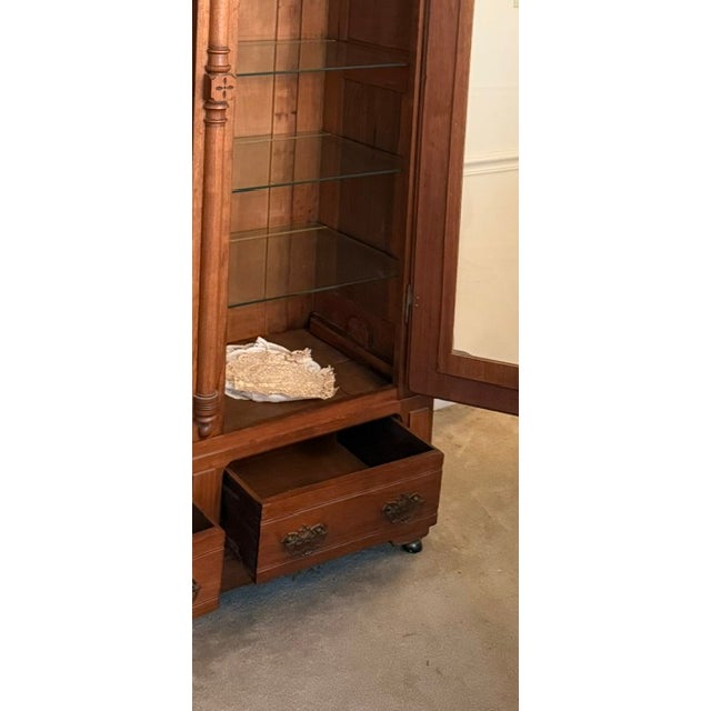 Victorian Late 19th Century Herter Brothers Style Eastlake Victorian Bookcase For Sale - Image 3 of 7