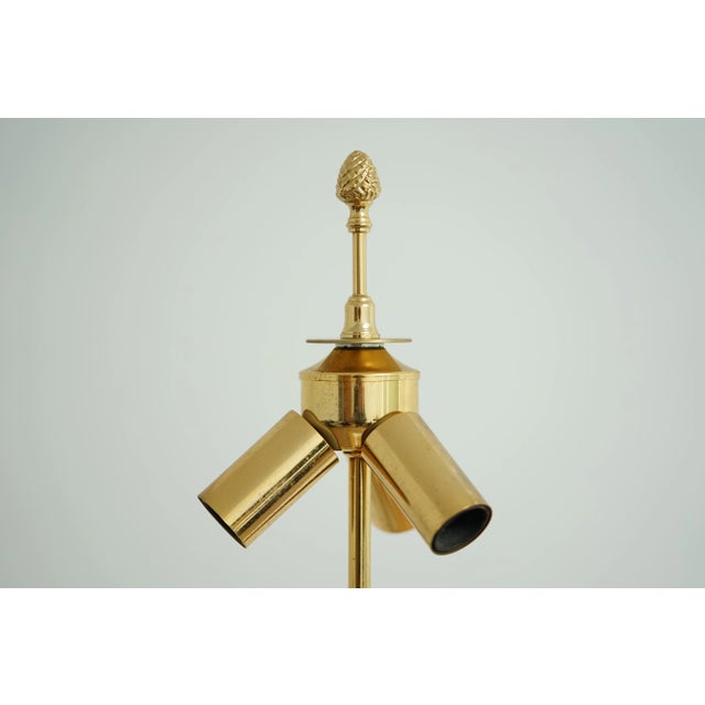 Metal Hollywood Regency Pineapple Optic Table Lamps, 1970s, Set of 2 For Sale - Image 7 of 10