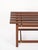 Mid-Century Modern Bench in Teak Wood and Brass, Italy, 1960s For Sale - Image 9 of 11