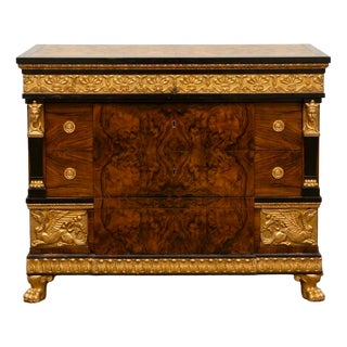 Art Deco Walnut Burl Chest of Drawers from a Venetian Palace, 1930s For Sale
