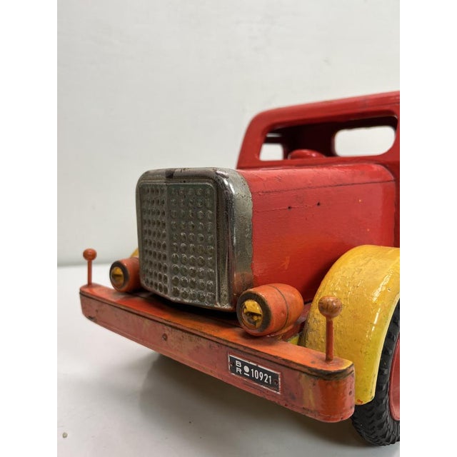 1950s Vintage Wooden Toy Truck attributed Bigge, Germany, 1950s For Sale - Image 5 of 18