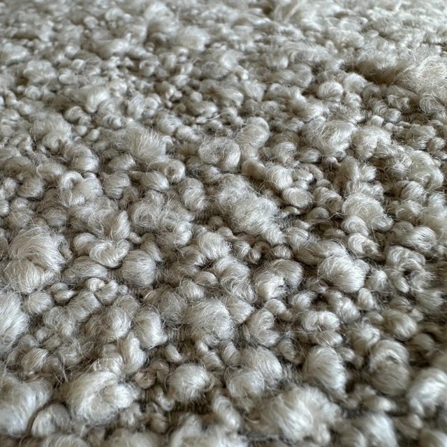 Rustic European Wool Bouclette Style Pillow With Insert For Sale - Image 3 of 7
