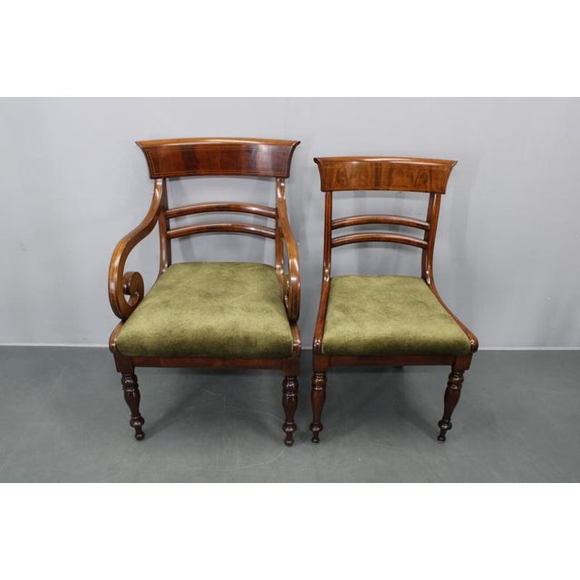 1930s French Art Deco Walnut Dining Armchairs, France, 1930s, Set of 12 For Sale - Image 5 of 18