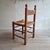 Wood Brutalist Dining Chairs in Wood and Rush, 1970s, Set of 3 For Sale - Image 7 of 11