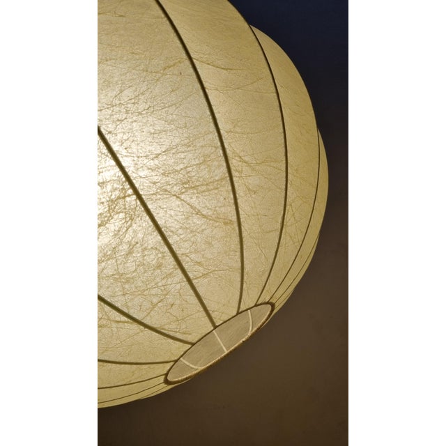 Cocoon pendant lamp, 1960s. Internal structure in white painted steel, sprayed with special cocoon resin. Excellent...