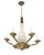 Chapman Manufacturing Company Brass and Murano Glass 6 Arms Light Fixture Chandelier For Sale - Image 4 of 7