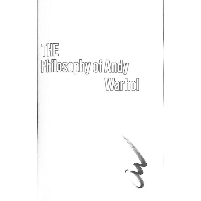 "The Philosophy of Andy Warhol (From a to B & Back Again)" 1975 Warhol, Andy For Sale In New York - Image 6 of 7