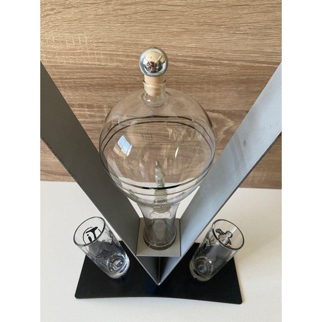 Black Liqueur Fountain in Blown Glass from Muja, 1970s For Sale - Image 8 of 10