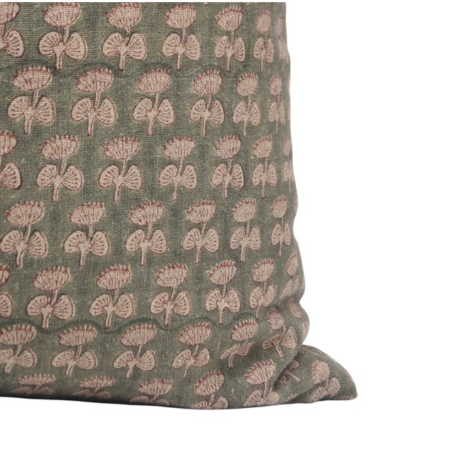 Not Yet Made - Made To Order Fabdivine Floral Print Cushion Cover 20x20 Inch - Damru For Sale - Image 5 of 8