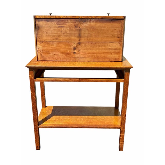 Antique Arts & Crafts / Mission Oak Server For Sale - Image 11 of 12