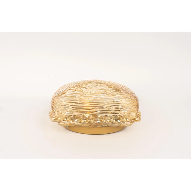 Amber Glass Sconces in Thumbprint Shape, Germany, 1970s, Set of 2 For Sale - Image 8 of 10