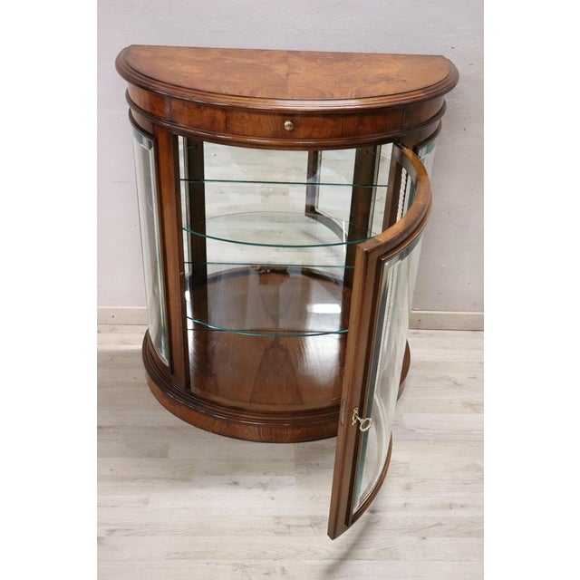 Vintage Vitrine in Walnut Root, 1990s For Sale - Image 11 of 13