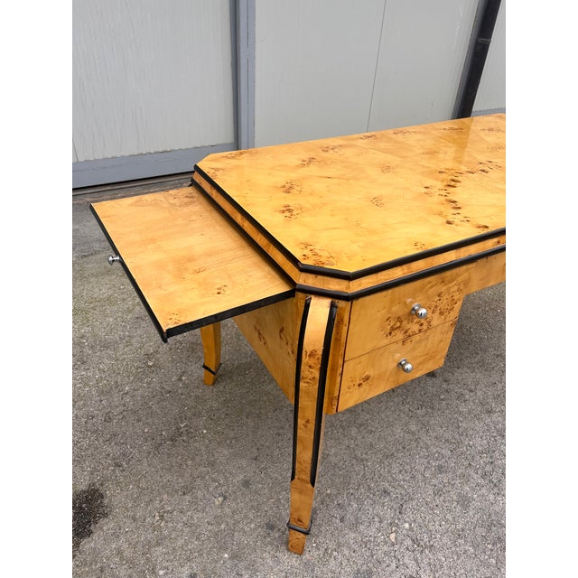 Antique French Art Deco Writing Desk, 1890s For Sale - Image 5 of 10