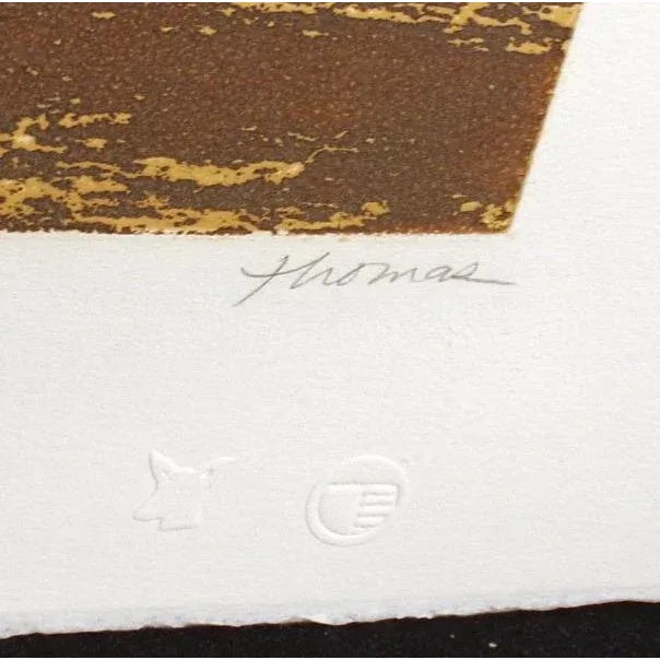 Ted Thomas "Oil Field #3" Hand Signed & Numbered Etching, Oil Drilling Machines For Sale - Image 4 of 5