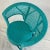 Vintage Coastal Boho Chic Turquoise Painted Wicker Chair. For Sale - Image 10 of 10