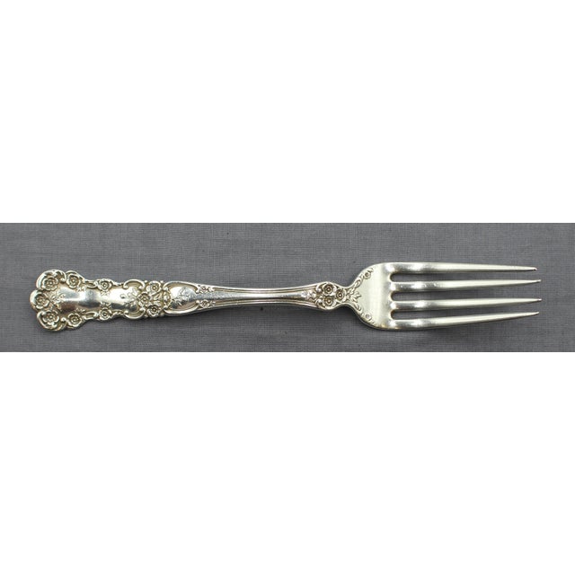 Set of six sterling silver luncheon forks, Buttercup pattern by Gorham, 1900. Late 19th century Gorham mark - lion,...