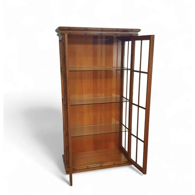 Faux Bamboo Cabinet from Jonathan Adler, 1980s For Sale - Image 5 of 10
