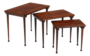 Danish Nesting Tables in Rosewood, 1960, Set of 3