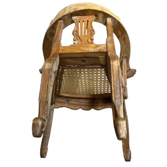 Mexican Carved Child’s Armchair - Vintage Late 20th Century For Sale - Image 4 of 5