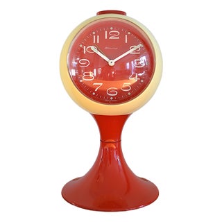 Space Age Tulip Clock from Blessing, 1960s For Sale