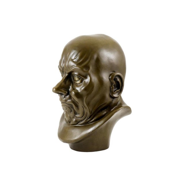 Neoclassical Style Bust, 18th Century, Bronze For Sale - Image 5 of 9